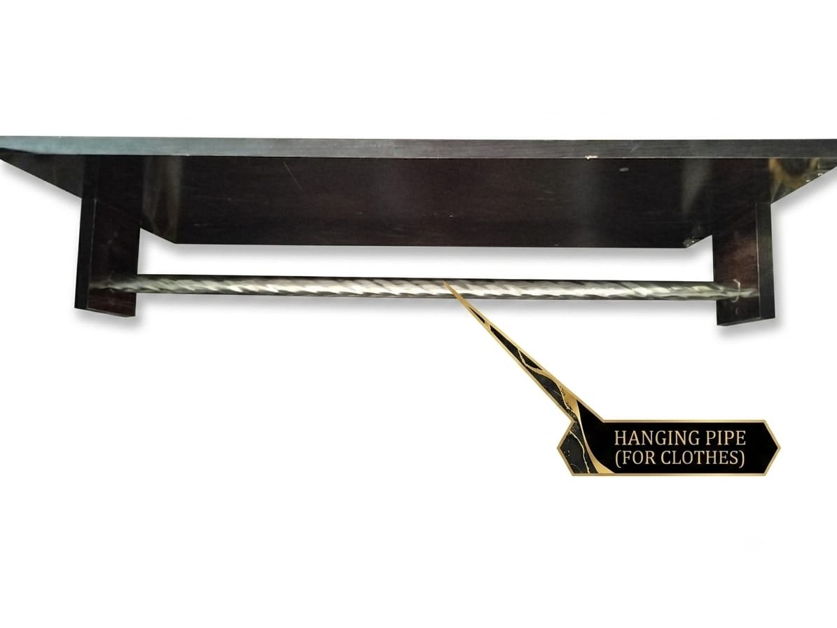 Premium 3 Door Steel Wardrobe with Locker - Image 8