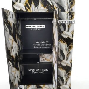 Premium 3 Door Steel Wardrobe with Locker